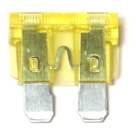 Midwest Fastener Automotive Fuse, 20A, 7 PK 63205